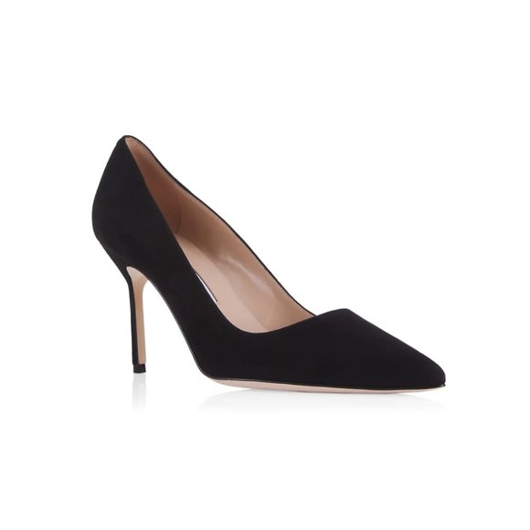 Manolo Blahnik BB 90 Suede Pumps - Black 39 - Picture 2 of 9